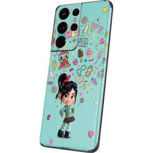 Disney Wreck-it Ralph Vanellope Sugar Icons Galaxy S21 Ultra 5G Skin